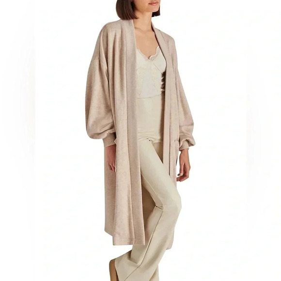 Steve Madden Marla Open Front Long Cardigan NWT - Picture 3 of 9